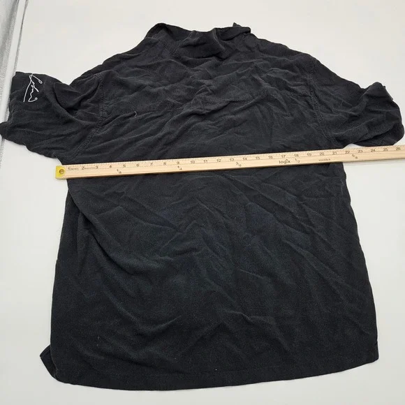 HM Kurt Cobain Graphic Button Down Shirt Black Loose Fit Nirvana Grunge Mens L - Picture 6 of 9